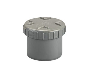 PVC L-Eindstuk + Schroefdeksel GR 110
