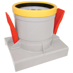 PVC Knevelinlaat +zetting GR 200X125 SN8