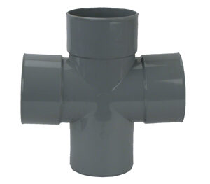 PVC Lijm Dubbel T-Stuk 88° GR 50X50 3MS