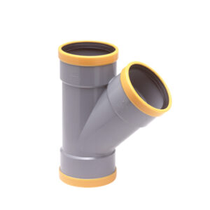 WfxPVC T-stuk 45° GR/GD 125 SN8 3M