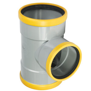 WfxPVC T-stuk 88° GR/GD 160X125 SN8 3M
