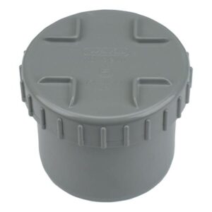 PVC L-Eindstuk + Schroefdeksel GR 50/40
