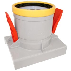 PVC Knevelinlaat +zetting GR 200X125 SN8