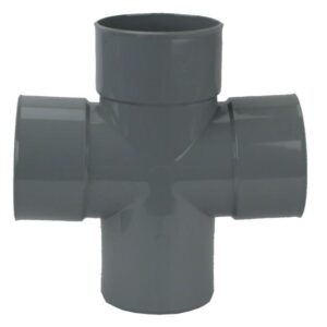 PVC Lijm Dubbel T-Stuk 88° GR 50X50 3MS