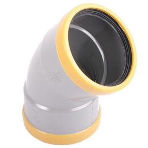 WfxPVC Bocht 45° GR/GD 200 SN8 M/M