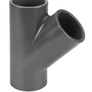PVC Druk T-Stuk 45° GR 63 PN10 3xM